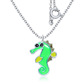 Sea Horse Kids Necklace SPE-3900 (FL5)